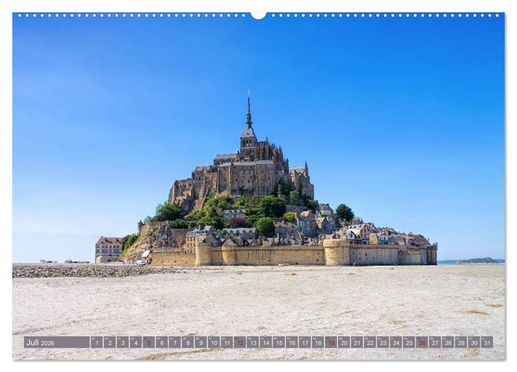 Produktbild: Le Mont-Saint-Michel - Sagenumwobener Klosterberg im Watt (Wandkalender 2026 DIN A2 quer), CALVENDO Monatskalender