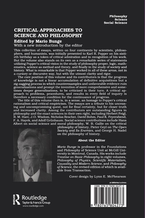 Produktbild: Critical Approaches to Science and Philosophy