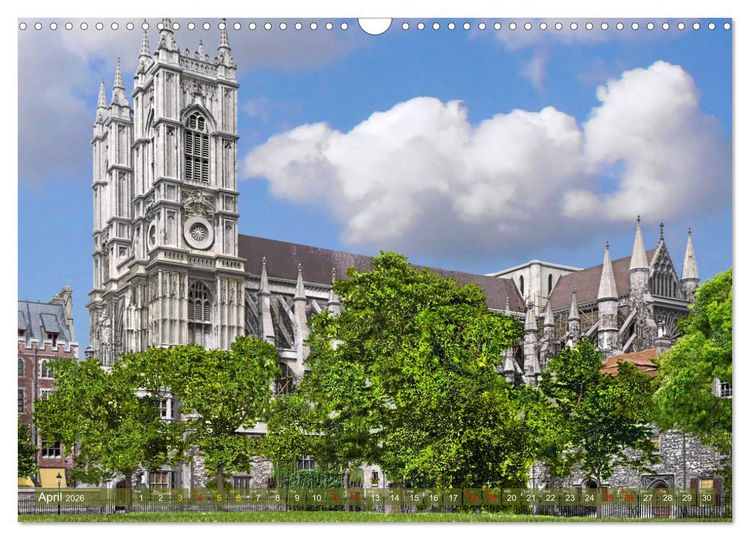 Produktbild: London around 1890-1900 - photos restored and colourised (Wall Calendar 2026 DIN A3 landscape), CALVENDO 12 Month Wall Calendar