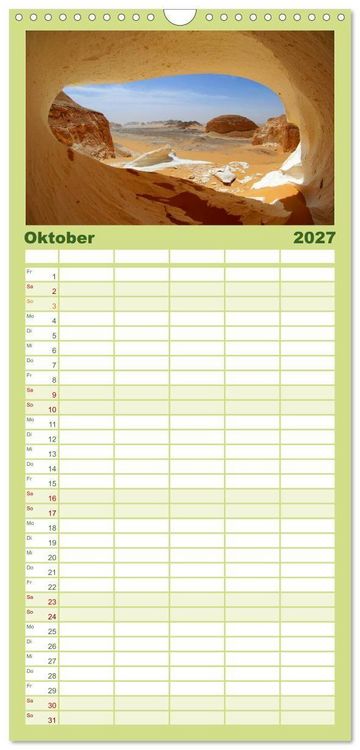 Produktbild: Familienplaner 2027 - &Auml;gypten mit 5 Spalten (Wandkalender, 21 x 45 cm) CALVENDO