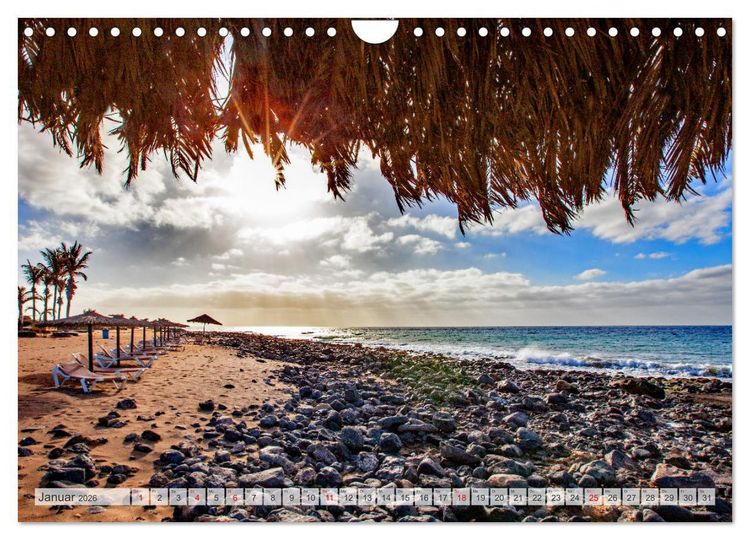 Produktbild: Urlaubsparadies Lanzarote (Wandkalender 2026 DIN A4 quer), CALVENDO Monatskalender