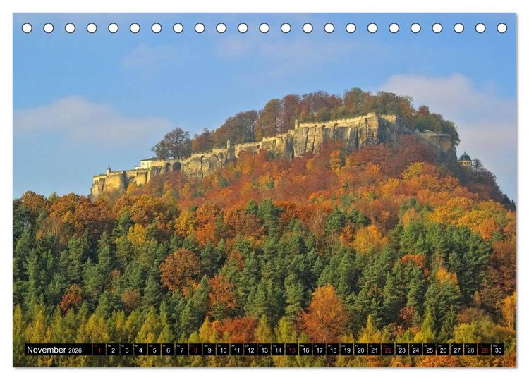 Produktbild: Elbsandsteingebirge (Tischkalender 2026 DIN A5 quer), CALVENDO Monatskalender