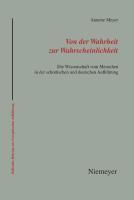 Produktbild: Von der Wahrheit zur Wahrscheinlichkeit
