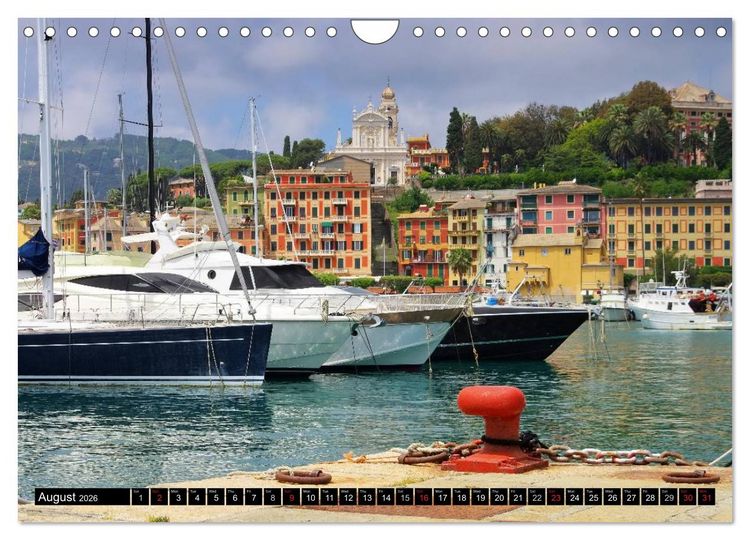 Produktbild: Riviera di Levante The Coast of Liguria (Wall Calendar 2026 DIN A4 landscape), CALVENDO 12 Month Wall Calendar