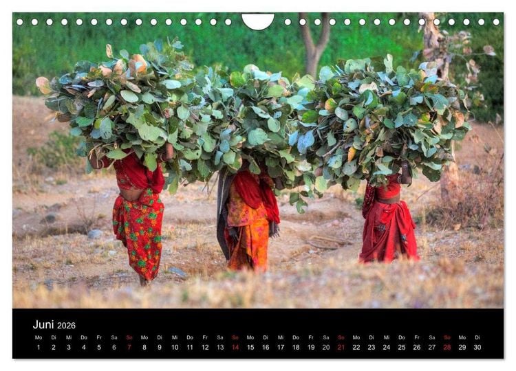 Produktbild: Indiens Gesichter (Wandkalender 2026 DIN A4 quer), CALVENDO Monatskalender