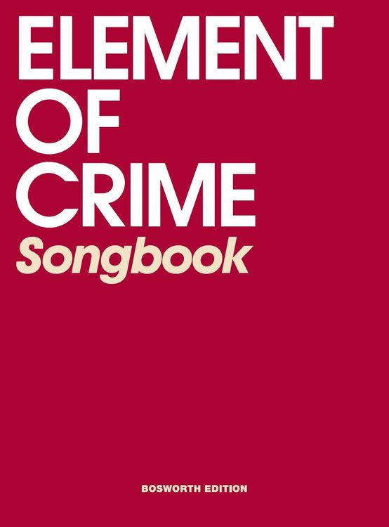 Produktbild: Element of Crime Songbook