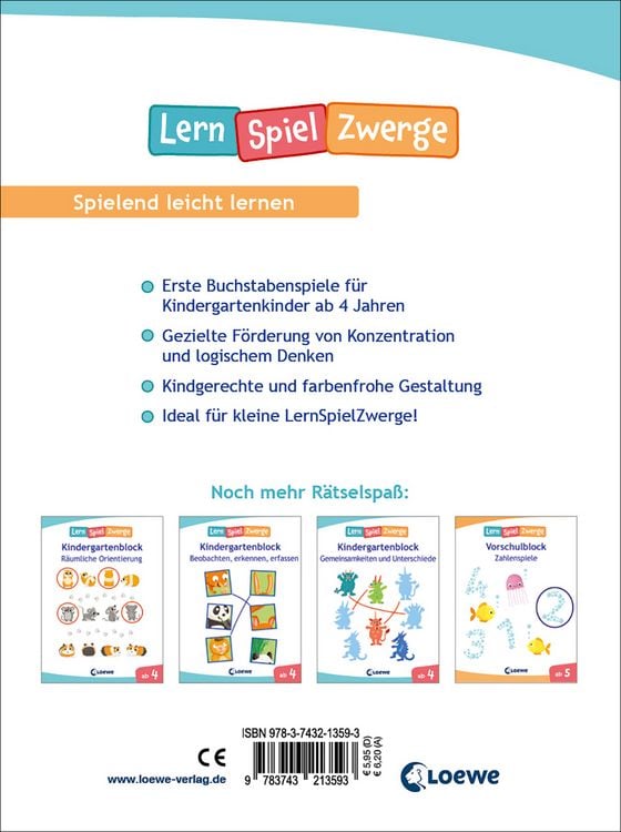 Produktbild: Die neuen LernSpielZwerge - Erste Buchstabenspiele