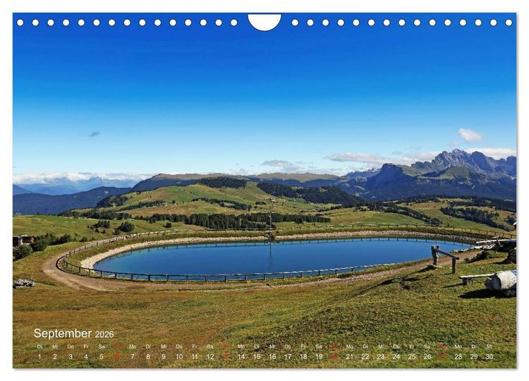 Produktbild: Urlaub auf der Seiser Alm (Wandkalender 2026 DIN A4 quer), CALVENDO Monatskalender
