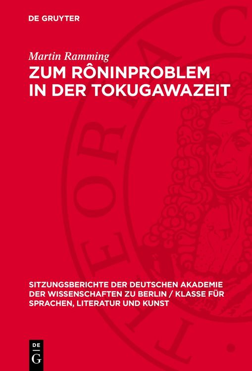 Produktbild: Zum R&ocirc;ninproblem in der Tokugawazeit
