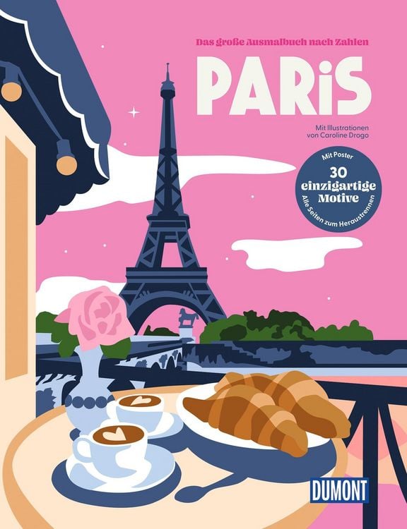Produktbild: Paris - Das gro&szlig;e Ausmalbuch nach Zahlen