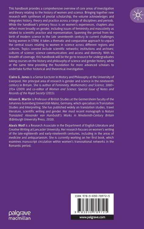 Produktbild: The Palgrave Handbook of Women and Science since 1660