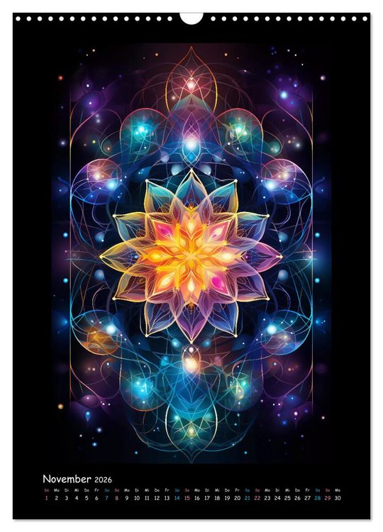 Produktbild: Fractale Mandalas (Wandkalender 2026 DIN A3 hoch), CALVENDO Monatskalender
