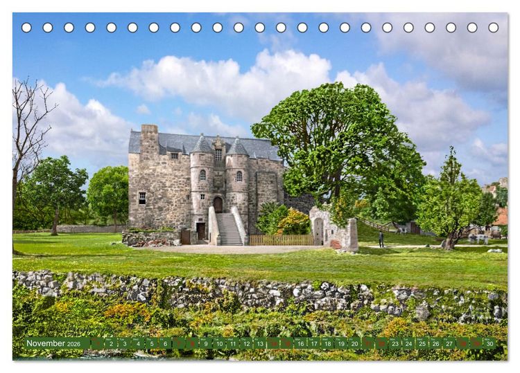 Produktbild: Scotland around 1900 - photos restored and colourised (Desk Calendar 2026 DIN A5 landscape), CALVENDO 12 Month DeskCalendar