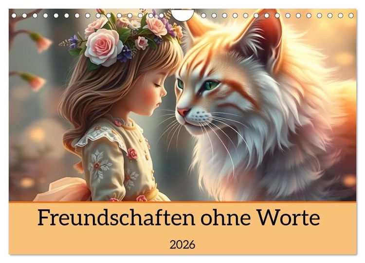 Produktbild: Freundschaften ohne Worte (Wandkalender 2026 DIN A4 quer), CALVENDO Monatskalender