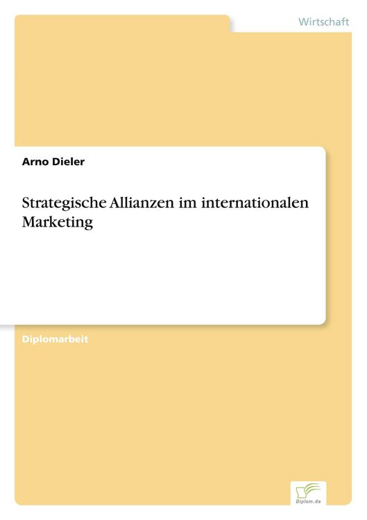 Produktbild: Strategische Allianzen im internationalen Marketing
