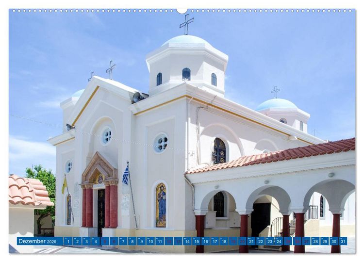 Produktbild: Griechische Insel Kos (Wandkalender 2026 DIN A2 quer), CALVENDO Monatskalender