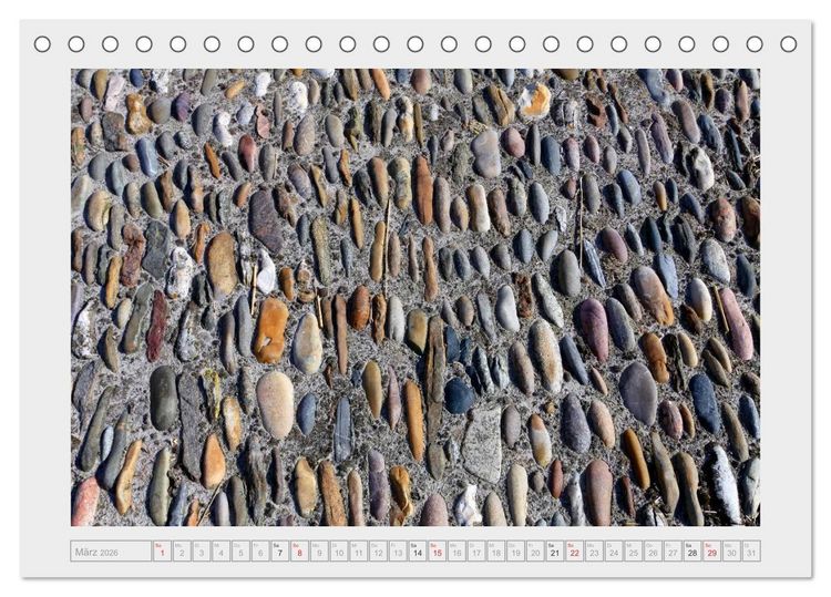 Produktbild: Die Kunst der Steine / 2026 (Tischkalender 2026 DIN A5 quer), CALVENDO Monatskalender