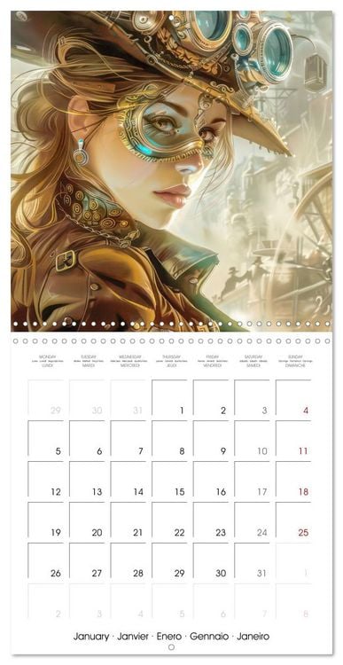 Produktbild: Steampunk - Mechanical World (Wall Calendar 2026 12 &times; 12 Inch) CALVENDO 12 Month Wall Calendar