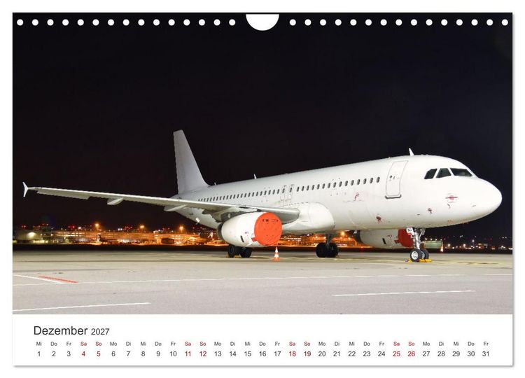 Produktbild: Flugzeugimpressionen auf dem Flughafen (Wandkalender 2027 DIN A4 quer), CALVENDO Monatskalender