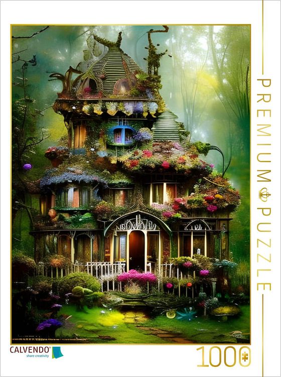 Produktbild: CALVENDO Puzzle Waldvilla | 1000 Teile Lege-Gr&ouml;&szlig;e 64x48cm Foto-Puzzle f&uuml;r gl&uuml;ckliche Stunden