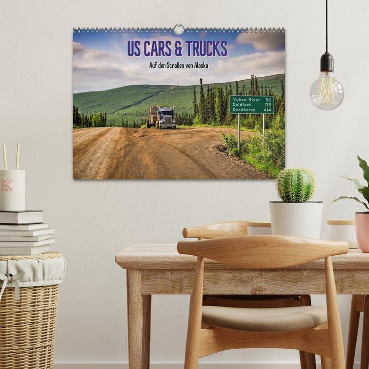 Produktbild: US Cars & Trucks in Alaska (Wandkalender 2026 DIN A3 quer), CALVENDO Monatskalender