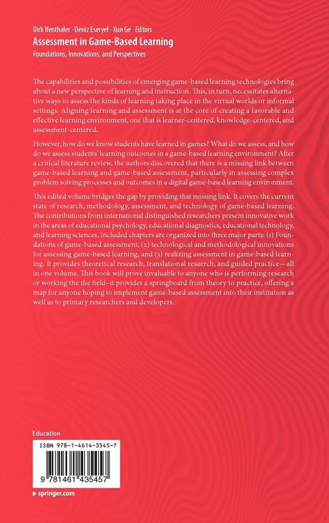 Produktbild: Assessment in Game-Based Learning