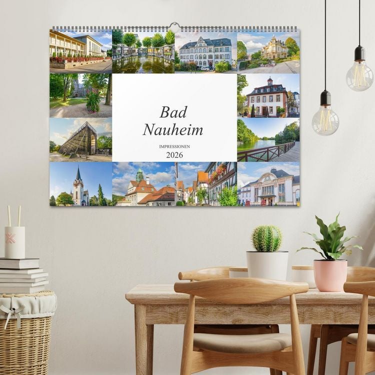 Produktbild: Bad Nauheim Impressionen (Wandkalender 2026 DIN A2 quer), CALVENDO Monatskalender