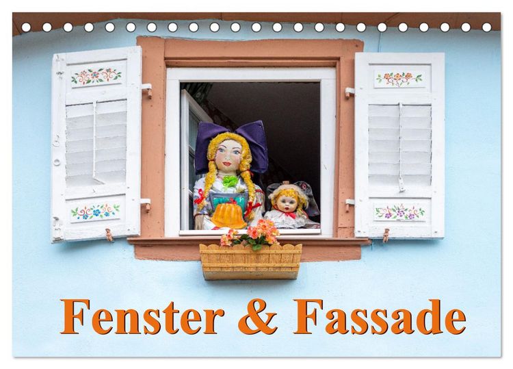 Produktbild: Fenster & Fassade (Tischkalender 2026 DIN A5 quer), CALVENDO Monatskalender