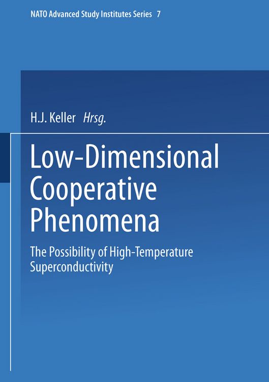 Produktbild: Low-Dimensional Cooperative Phenomena