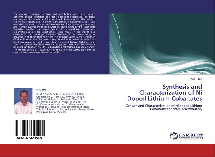 Produktbild: Synthesis and Characterization of Ni Doped Lithium Cobaltates