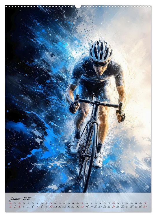 Produktbild: Herzschlag 180 - Wenn Rennradsport zur Kunst wird (hochwertiger Premium Wandkalender 2027 DIN A2 hoch), Kunstdruck in Hochglanz