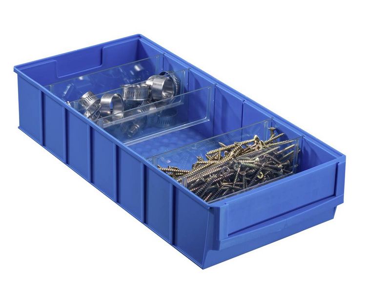 Produktbild: Allit 456550 Sichtlagerkasten (L x B x H) 400 x 185 x 81mm Blau 1St.