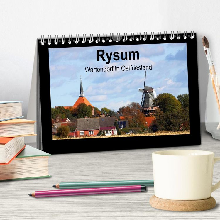 Produktbild: Rysum - Warfendorf in Ostfriesland (Tischkalender 2026 DIN A5 quer), CALVENDO Monatskalender