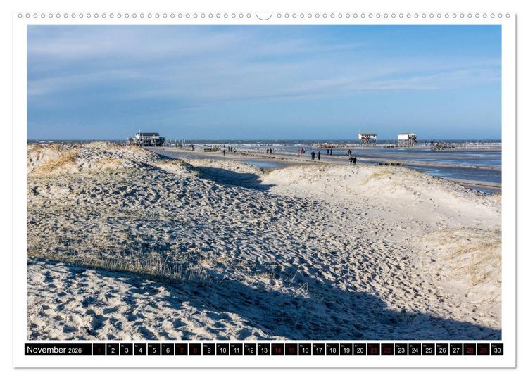 Produktbild: St. Peter-Ording - Natur pur (Wandkalender 2026 DIN A2 quer), CALVENDO Monatskalender