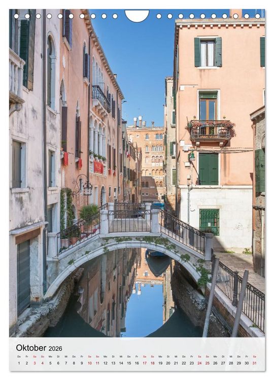 Produktbild: Venedig - Zwischen Wasser und Himmel (Wandkalender 2026 DIN A4 hoch), CALVENDO Monatskalender