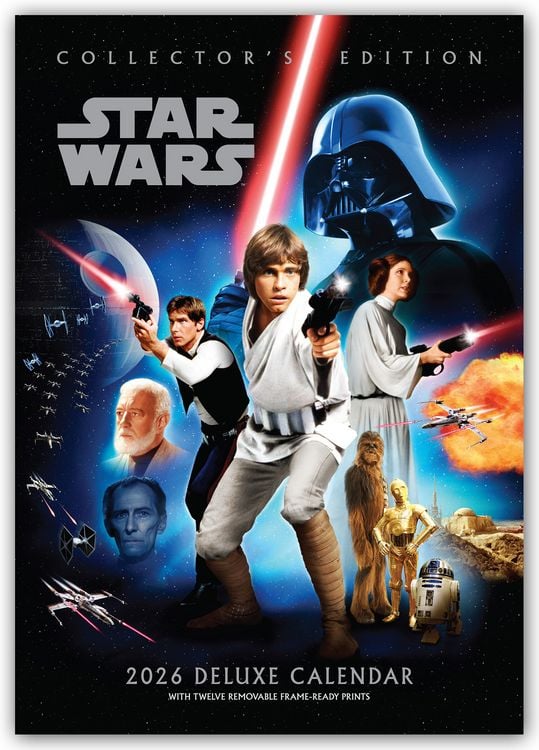Produktbild: Star Wars A3-Deluxe Kalender 2026 – Collectors Edition Wandkalender