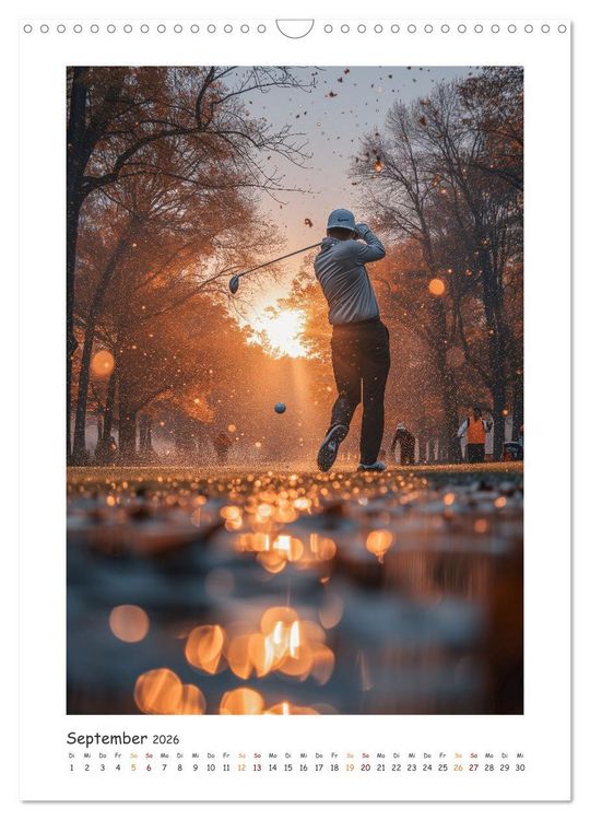 Produktbild: Schwungvolle Eleganz - Die Faszination des Golfsports (Wandkalender 2026 DIN A3 hoch), CALVENDO Monatskalender