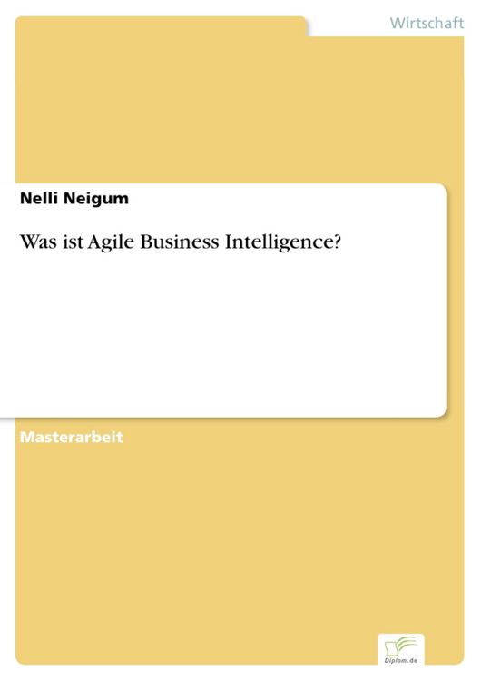 Produktbild: Was ist Agile Business Intelligence?