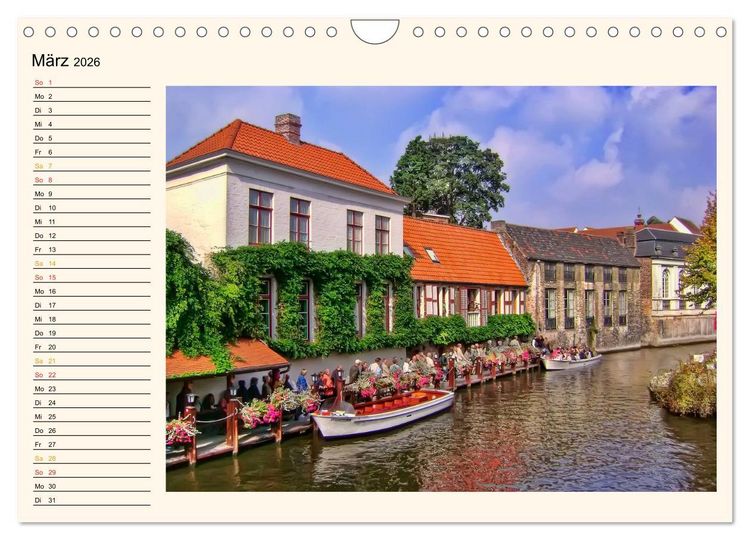 Produktbild: Br&uuml;gge - Venedig des Nordens (Wandkalender 2026 DIN A4 quer), CALVENDO Monatskalender