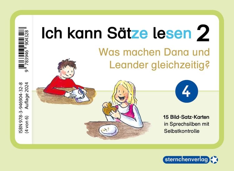 Produktbild: Ich kann S&auml;tze lesen Teil 2 in Sprechsilben mit Dana und Leander