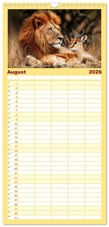 Produktbild: Familienplaner 2026 - Wenn Vertrauen siegt mit 5 Spalten (Wandkalender, 21 x 45 cm) CALVENDO