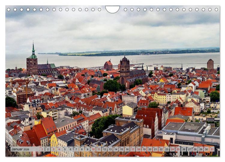 Produktbild: Stralsunder Impressionen (Wandkalender 2026 DIN A4 quer), CALVENDO Monatskalender