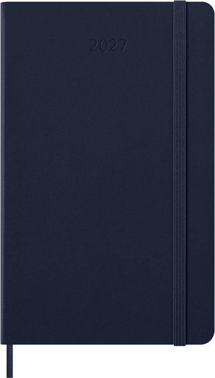 Produktbild: Moleskine 12 Monate Wochen Notizkalender 2027, Large/A5, 1 Wo = 1 Seite, rechts linierte Seite, Fester Einband, Saphir