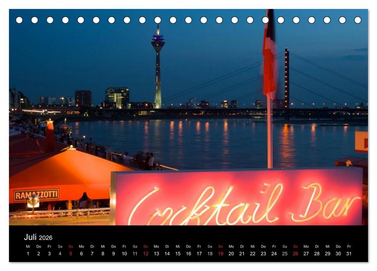 Produktbild: D&uuml;sseldorf 2026 (Tischkalender 2026 DIN A5 quer), CALVENDO Monatskalender