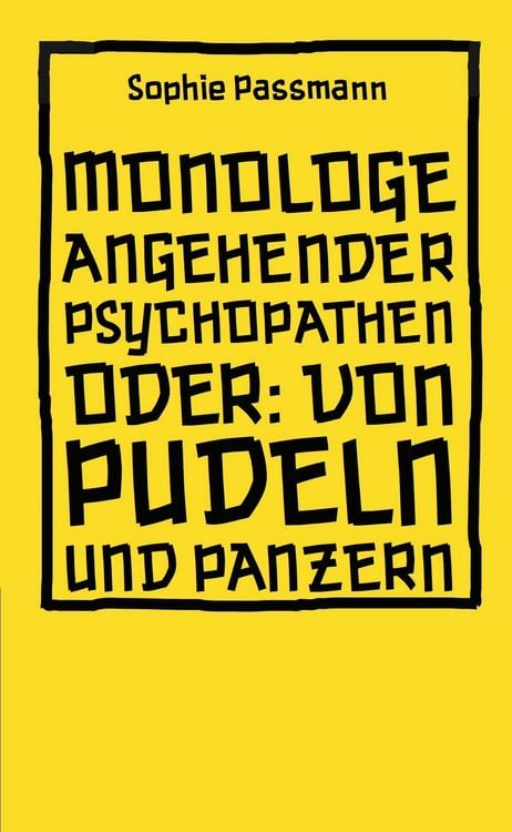 Produktbild: Monologe angehender Psychopathen