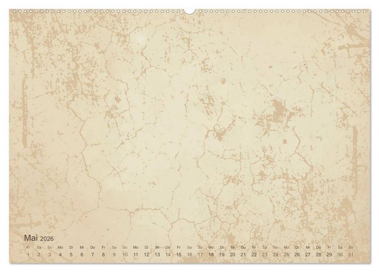 Produktbild: Vintage DIY Bastel-Kalender - Zum Selbstgestalten (Wandkalender 2026 DIN A2 quer), CALVENDO Monatskalender