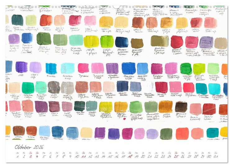 Produktbild: Atelierimpressionen - Des K&uuml;nstlers Handwerkzeug im Portrait (hochwertiger Premium Wandkalender 2026 DIN A2 quer), Kunstdruck in Hochglanz