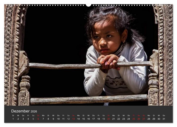 Produktbild: Nepal 2026 - Dem Himmel so nah (Wandkalender 2026 DIN A2 quer), CALVENDO Monatskalender