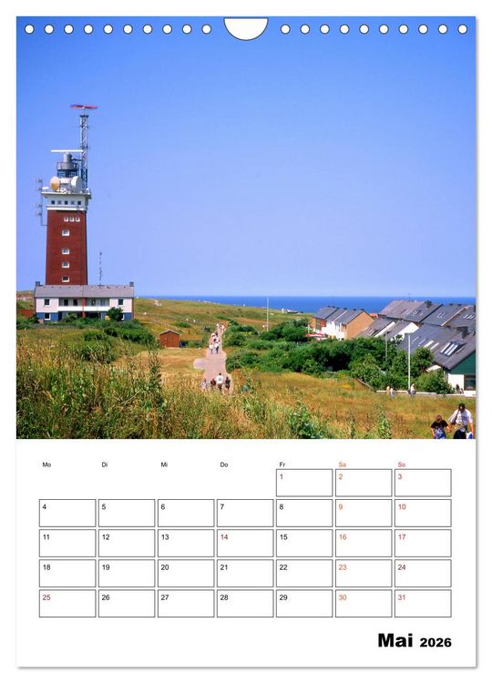 Produktbild: Helgoland, Perle der Nordsee (Wandkalender 2026 DIN A4 hoch), CALVENDO Monatskalender