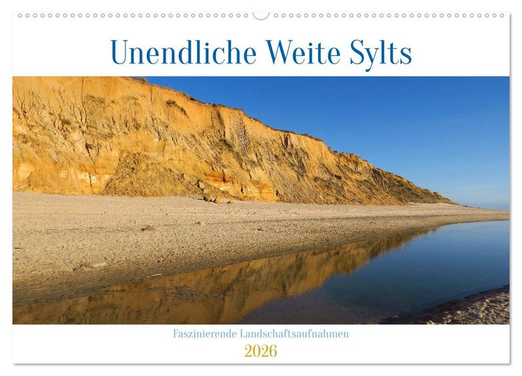 Produktbild: Unendliche Weite Sylts - Faszinierende Landschaftsaufnahmen (Wandkalender 2026 DIN A2 quer), CALVENDO Monatskalender